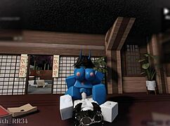 Demon girl has round 2 sex with follower