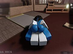 Demon girl has round 2 sex with follower