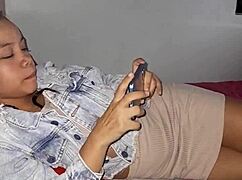 I Find My Stepsister Watching Porn, Make a Bet, and We End Up Fucking in Bisexual Lesbian Encounter