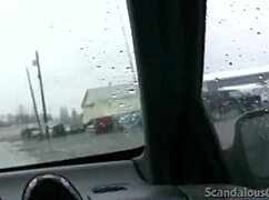 Teen Hottie Masturbates In Car