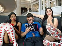 Stepdaughter Licks Stepmommy's Pussy!