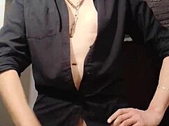 Masturbating In Shirt For Cum Control