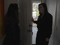 Brunette Uses Dildo To Drill Pussy!