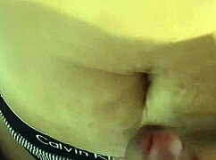 Man Ejaculates on Woman's Belly Button in Fetish Scene