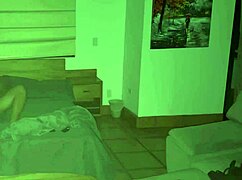 Stepfather gets into his stepdaughters bed at midnight to fuck her while hiding his wife 😏