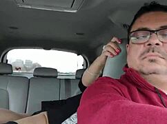 feeling the thrill of being fucked by a stranger in the car backseat while my love drives