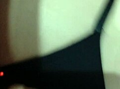 Girl takes control and pegs guy in intense session.