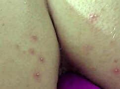 i love how this anal dildo stretches my plump ass so creamy