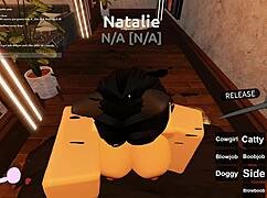 66 roblox porn parody with anal, blowjob, and riding scenes in the game