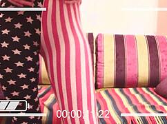 look at this yummy babe showing everything in her first webcam video?