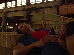 Brunette outdoor fucking feels so passionate