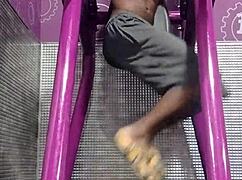 the machine workout in the dorm room