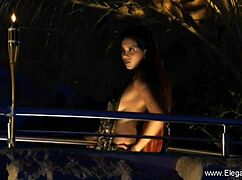 Brunette Bollywood Oriental Cougar Dances Seductively