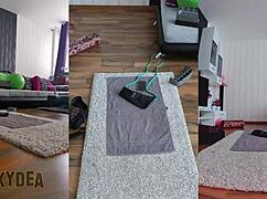 Get hot and sweaty with me in triple cam view naked workout, ass worshiping and shaking for your pleasure