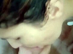 Redhead Teases Neighbor by Shaving Pussy for Facial