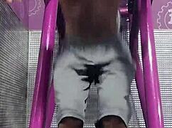 the machine workout in the dorm room