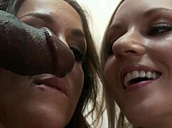 kylie reese licks kiera kings clit while her pussy gets rocked by big black cock 😈