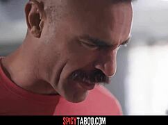 Cheating girlfriend has sex with boyfriend's stepdad.