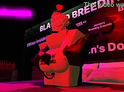 Nasty White Bitch Enters Hood Surrounded by Thugs in Roblox