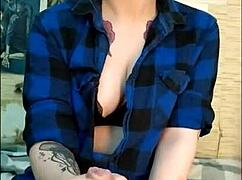 stunning girl loves to edge her friends cock