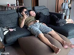 Emu Yumi's sensitive pussy squirts endlessly from fingering