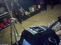 Behind The Scenes Glasses Cam Brunette Babe Gets A Load On Her & He Keeps Fucking Her With Cum On Her Then He Cleans Up The Cum