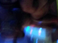 Wife playfully explores her new toy