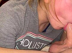 Begging for Face Fuck in Sloppy Blowjob