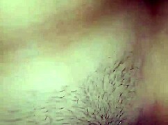 Cumshot on hairy belly during sex