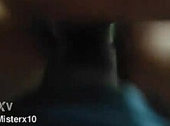 Latina wife strips thong eagerly