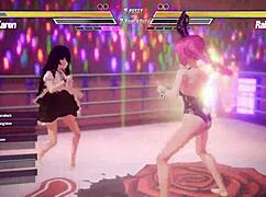 Lesbian battle 8, bdsm fingering and pussy licking fun