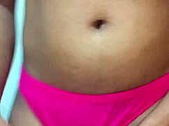 Masturbating in erotic panties, a tempting sight