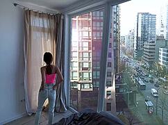 The beauty loses card bet and gets fucked by camp friends again