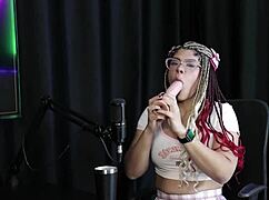 Sofie Lollipop Transsexual Demonstrates Blowjob in Glamour Compilation