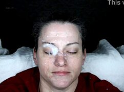 Dirtydees slave endures intense cum bukkake compilation