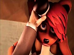 Emotional play with toy Freddy