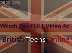 Hot British Brunette Wanks Off and Fucks a Lucky Fan.