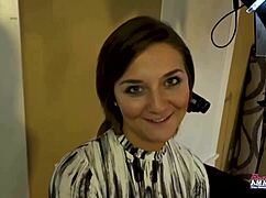 busty kylie sucks big cock, wet pussy pounded