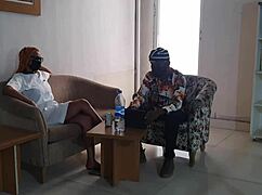 Ebony Nurse Sex the Interviewer Just Because of Promotion