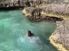 i see monika fox stop a tour bus to swim naked in the sea for free