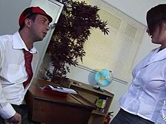 Teacher Catches Boy's First Fuck