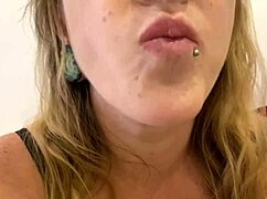 She swallows gummy bears in vore fetish scene