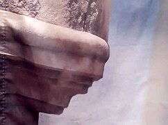 enjoying a solo shower moment with shaved skin 😊