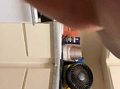 The redbone bends over in the kitchen for a big black cock doggystyle.