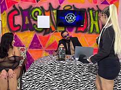 The guy sucked the bbw's pussy hard and fingered her giant ass