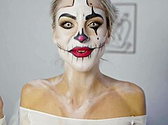 Harley Quinn Makeup Tutorial by Miss Daisy Diamond for Halloween