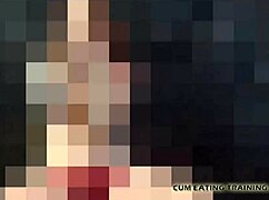 forcefully eat your cum off my big milf tits cei