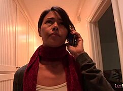 The blonde lesbian intruder says, Come to the bedroom, let me eat your ass and finger it.