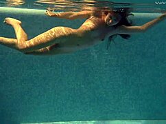 irina russaka the hot russian teen bathing underwater in public pool