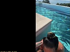 Public Blowjob at Infinity Pool in Costa Rica